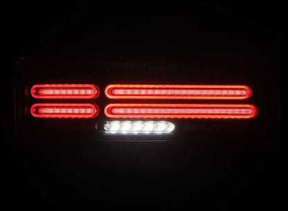 AlphaRex 23-25 Nissan Z Nova-Series Twin-Loop Style Prismatic LED Tail Lights - Alpha Black