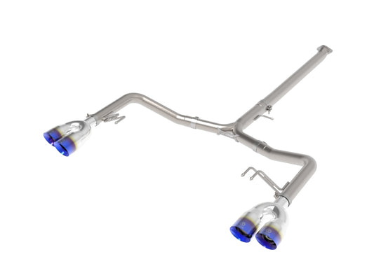aFe Takeda 21-24 Kia K5 GT L4-2.5L (t) SS Axle-Back Exhaust System w/ Blue Flame Tips