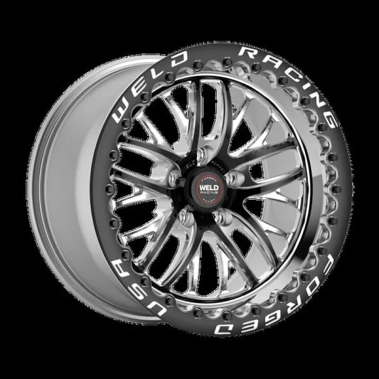 Weld S82 17x11 / 5x115 BP / 5.8 BS / -5 ET Black Wheel (Medium Pad) - Single Beadlock