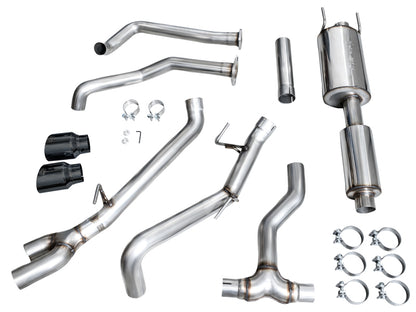 AWE Tuning 0FG Exhaust for 3rd Gen Toyota Tundra - Dual Diamond Black Tips