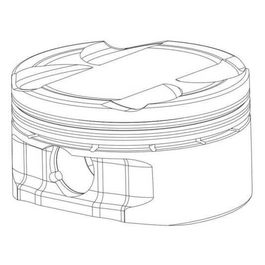 CP Piston & Ring for Nissan SR20VE/VET - Bore (86.5mm) - Size (+0.5mm) - CR (12.5) - Single Piston