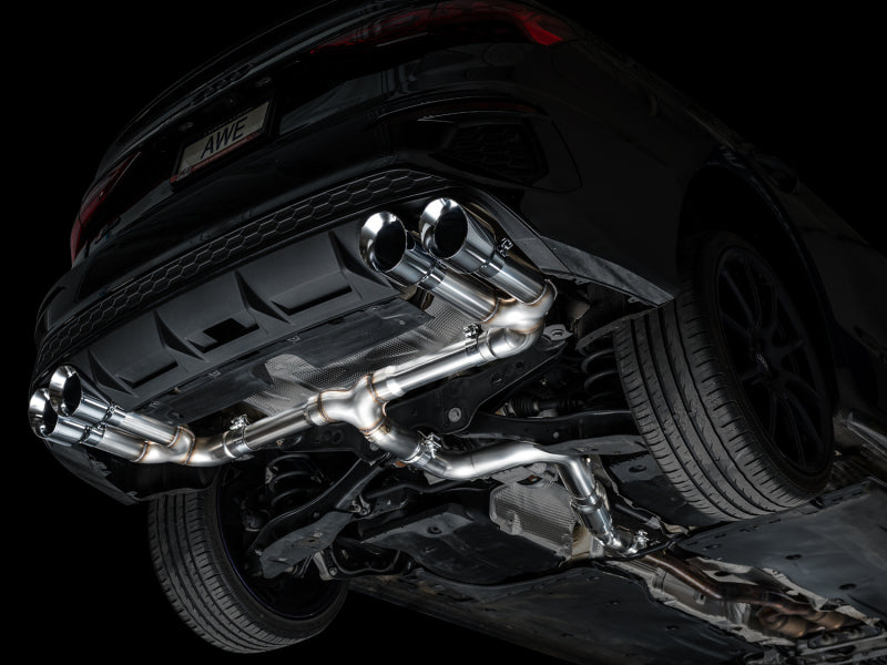 AWE Tuning 22-24 Audi 8Y S3 Track Edition Exhaust - Chrome Silver Tips