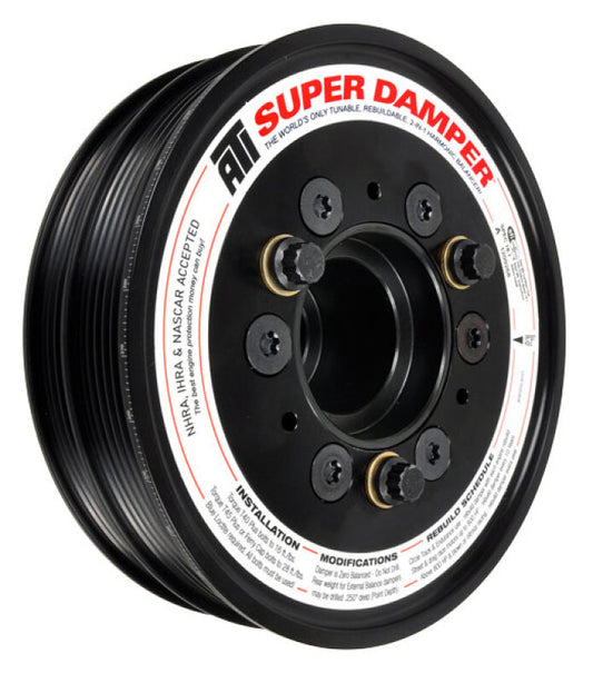 ATI Damper - 6.78In - AL - 6 Grv - 2011+ Ford Coyote 5.0 Mustang w/o AC - 4 Ring (OEM / 31T 8mm HTD)