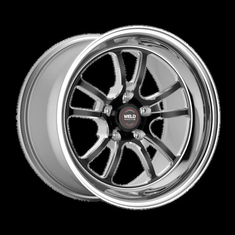 Weld S70 RT-S 15x10in / 5x120.65 BP / 3.5in. BS - Black Center - Polished Shell Wheel