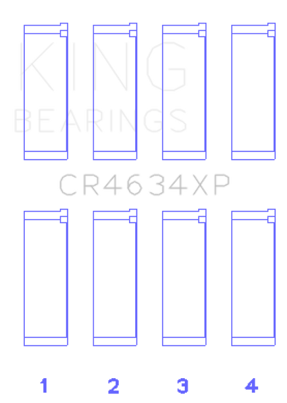 King Hyundai G4KF (Size 0.25) Connecting Rod Bearing Set