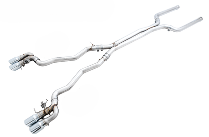 AWE Tuning 18-19 BMW M5 (F90) 4.4T AWD SwitchPath Cat-Back Exhaust - Chrome Silver Tips