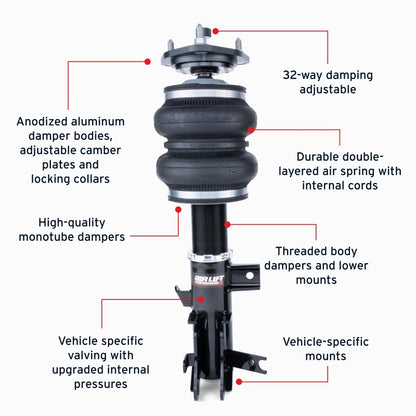 Air Lift Performance 13-15 Acura ILX Air Suspension Front Kit