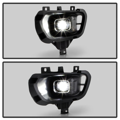 Spyder 19-23 Ford Ranger Full LED OEM Style Fog Lights w/ Switch - Clear (FL-FR19-LED-C)