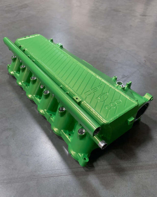 CSF Toyota A90/A91 Supra/ BMW G-Series B58 Charge-Air Cooler Manifold - Lime Juice Green