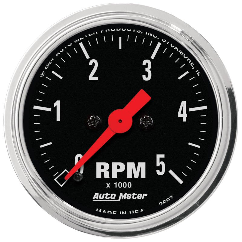 Autometer Traditional Chrome 2-1/16in 5K RPM In-Dash Mechanical Tachometer