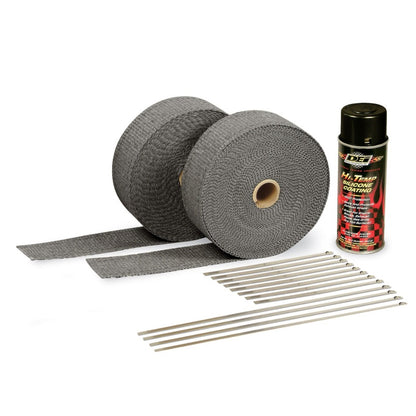 DEI Kit - Black Wrap & Black HT Silicone Coating (Aerosol)