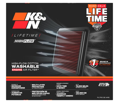 K&N 2023+ BMW X7 L6-3.0L Replacement Air Filter