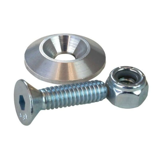 Moroso 1in Taper Washer - Raw (10 Pack w/Hardware)