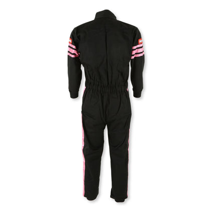 RaceQuip Pink Trim SFI-1 JR. Suit - Kids Large