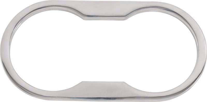 Kentrol 07-10 Wrangler JK Jeep Cup Holder Bezel - Polished Silver