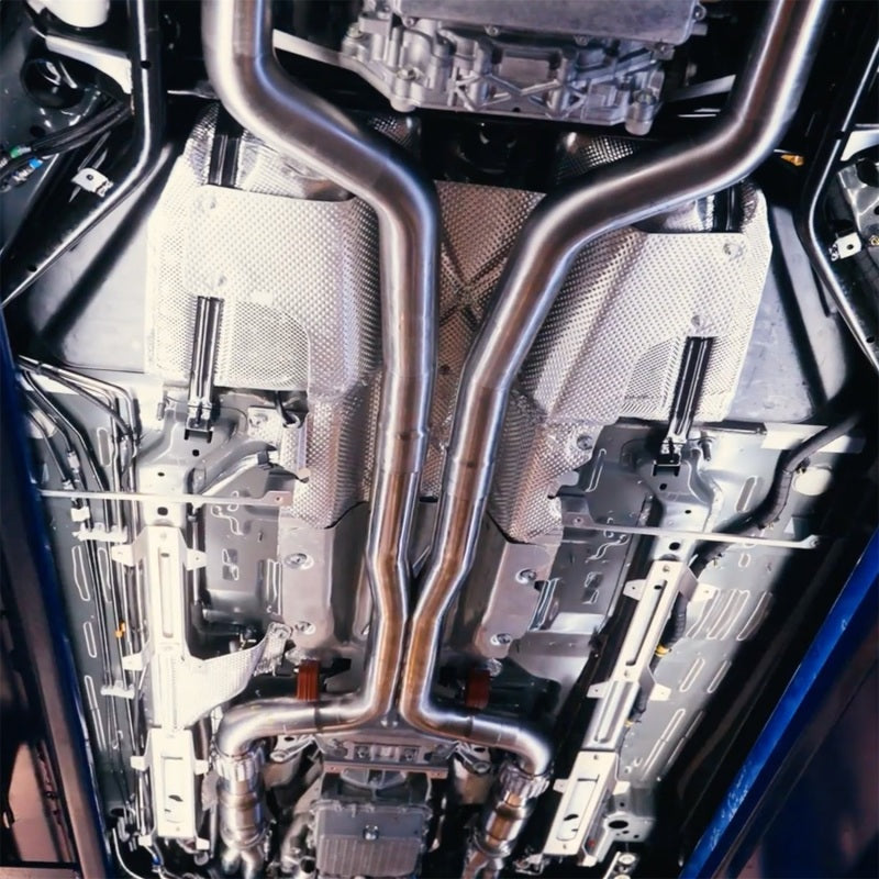 Kooks 2025+ Ford Mustang GTD 5.2L 3in OEM Connection GREEN Catted X-Pipe (Kooks Header Required)