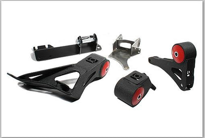Innovative 90-93 Integra K-Series Black Steel Mounts 85A Bushings (Not K24 Trans)