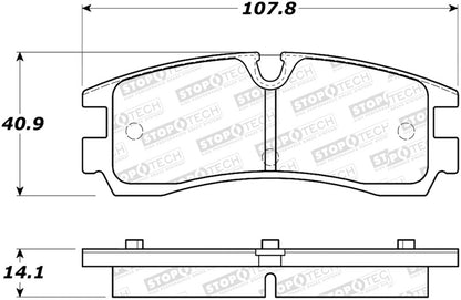 StopTech Street Select Brake Pads - Rear