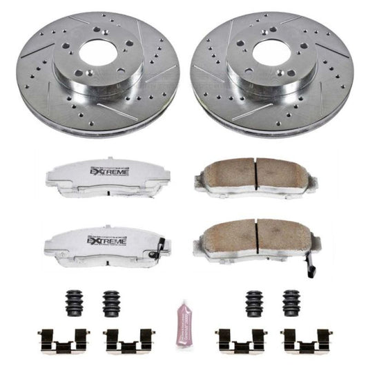 Power Stop 03-07 Honda Accord Front Z26 Street Warrior Brake Kit