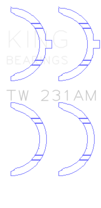 King Engine Bearings Toyota 1A/2A/3A/4A Thrust Washer Set