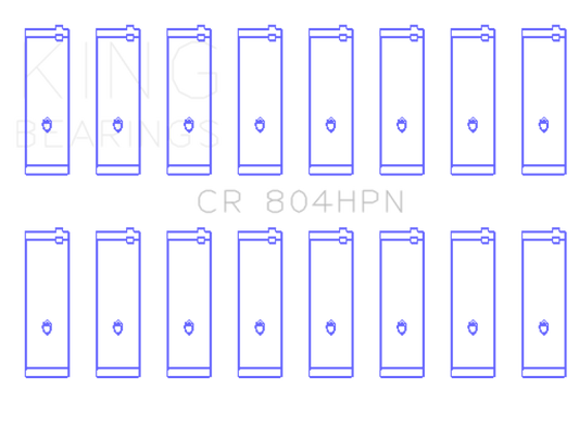King Engine Bearings Ford 260CI / 289CI / 302 5.0L Windsor Connecting Rod Bearing Set (Size STDX)