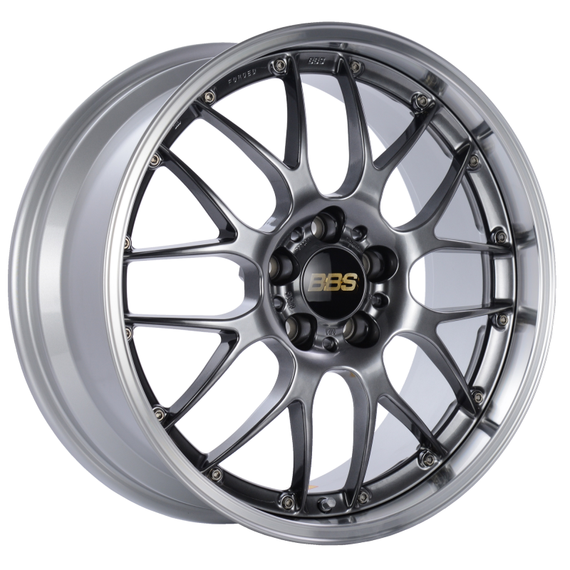 BBS RS-GT 19x8.5 5x120 ET35 Diamond Black Center Diamond Cut Lip Wheel -82mm PFS/Clip Required