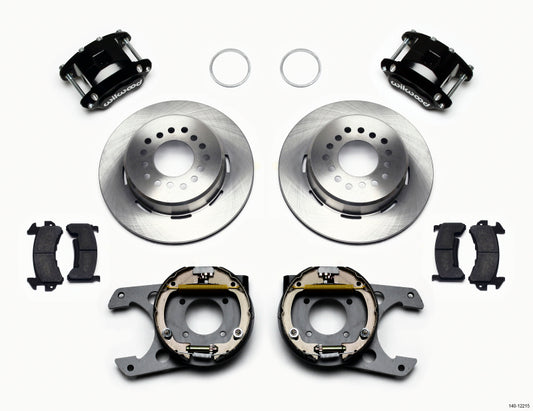 Wilwood D154 P/S Park Brake Kit Chevy 12 Bolt 2.75in Off w/ C-Clips