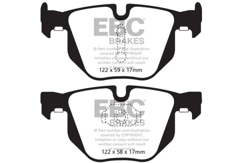 EBC 10-14 BMW X5 3.0 Turbo (35) Greenstuff Rear Brake Pads