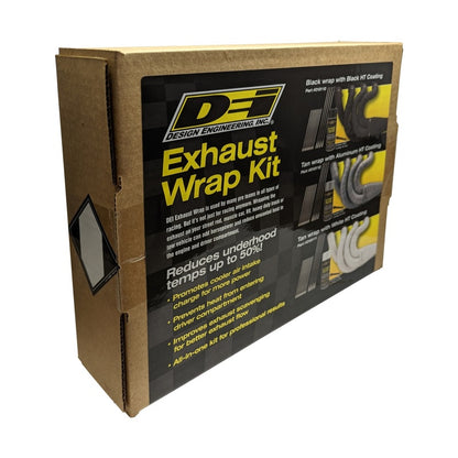 DEI Exhaust Wrap Kit - Tan Wrap and White HT