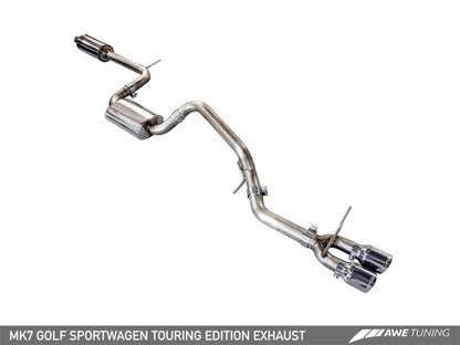 AWE Tuning VW MK7 Golf SportWagen Touring Edition Exhaust w/Diamond Black Tips (90mm)