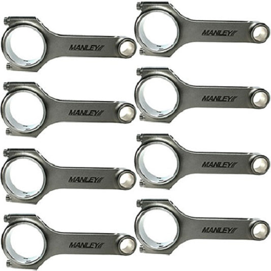 Manley Chrysler 5.7L/6.1L/6.4L Hemi ARP 2000 6.2in w/ 24mm Pin H Beam Connecting Rod - Set of 8