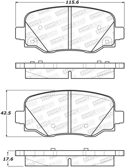 StopTech Street Brake Pads - Rear