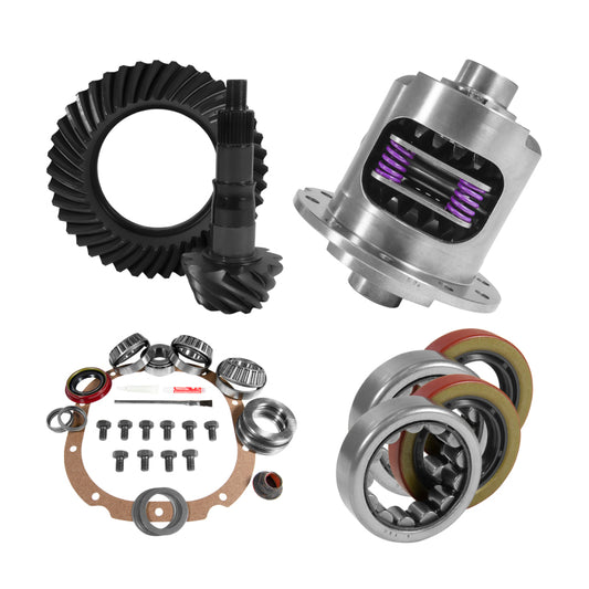 Yukon 8.8in Ford 3.55 Rear Ring & Pinion Install Kit 2.25in OD Axle Bearings and Seals