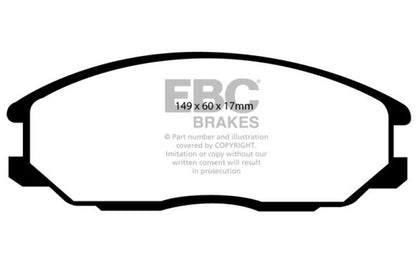 EBC 00-01 Hyundai XG 300 3.0 Greenstuff Front Brake Pads