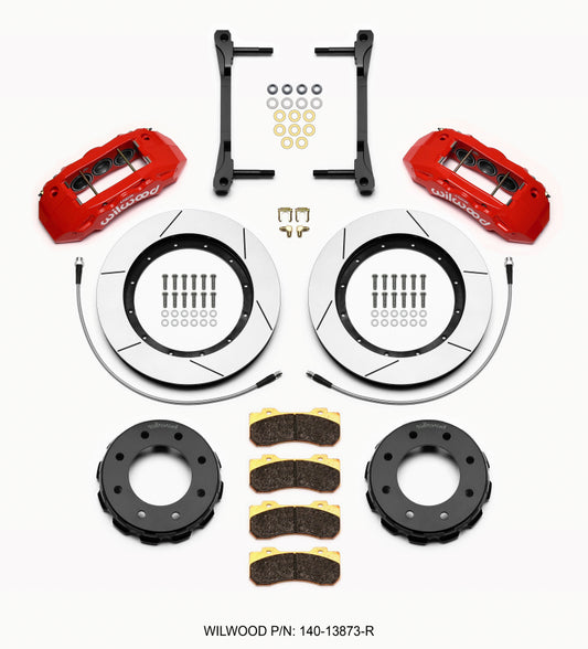 Wilwood TX6R Front Kit 15.00in Red 2011-2015 GM Truck/SUV 2500