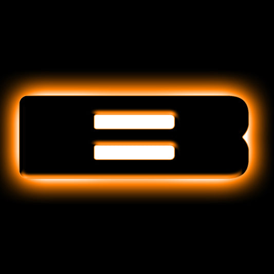 ORACLE Lighting Universal Illuminated LED Letter Badges - Matte Blk Surface Finish - B