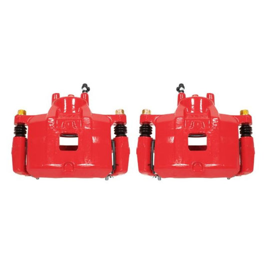 Power Stop 07-12 Dodge Caliber Front Red Calipers w/Brackets - Pair
