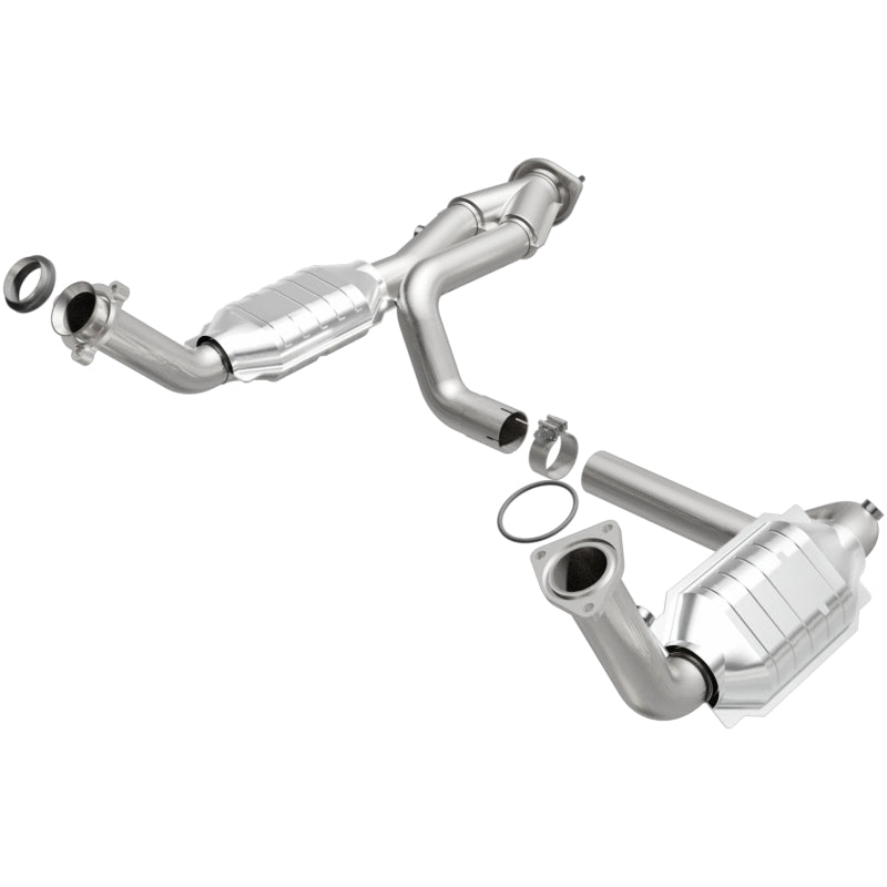 MagnaFlow Conv DF 02-06 Cadillac Escalade / 02-06 Chevy Avalanche 5.3L Dual Conv Y-Pipe Assembly 2WD