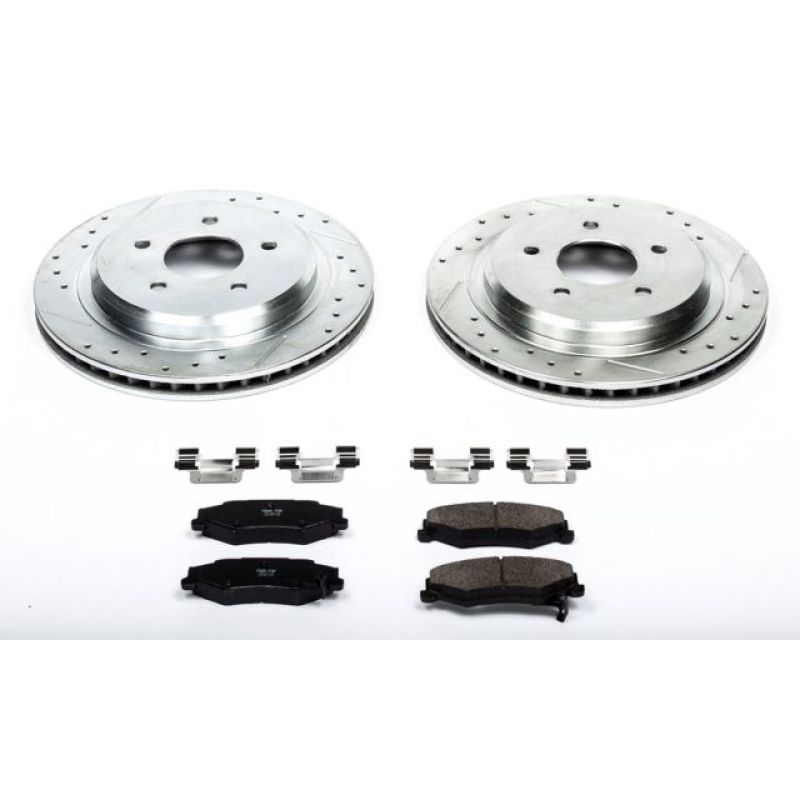 Power Stop 04-09 Cadillac XLR Rear Z23 Evolution Sport Brake Kit