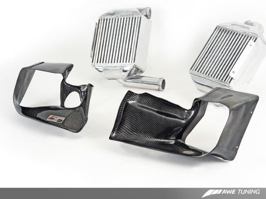 AWE Tuning Audi 2.7T Performance Intercooler Kit - w/Carbon Fiber Shrouds