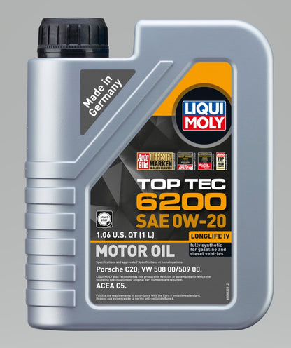 LIQUI MOLY 1L Top Tec 6200 Motor Oil SAE 0W20