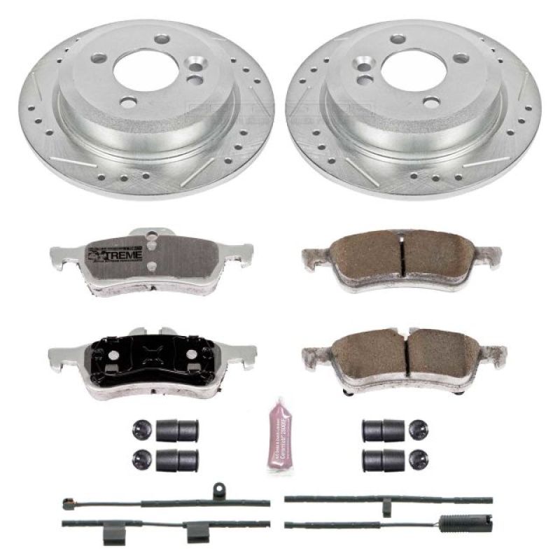 Power Stop 02-06 Mini Cooper Rear Z26 Street Warrior Brake Kit