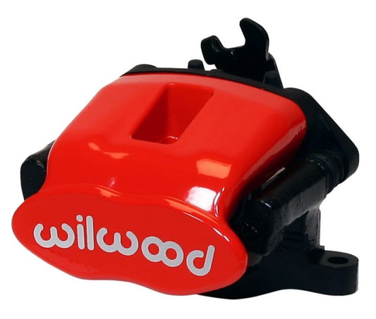 Wilwood Caliper-Combination Parking Brake-Pos 1-L/H-Red 34mm piston .81in Disc