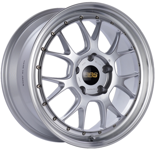 BBS LM-R 19x8.5 5x130 ET55 CB71.6 Diamond Silver Center Diamond Cut Lip Wheel