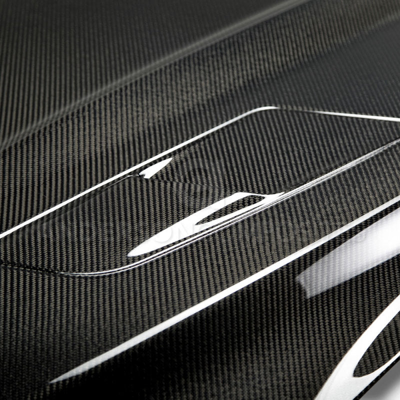 Anderson Composites 2015-2017 Ford Mustang Double Sided Carbon Fiber Type-OE Style Hood