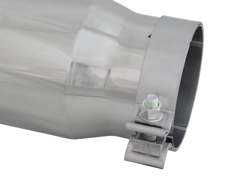aFe Diesel Exhaust Tip Bolt On Polished 4in Inlet x 5in Outlet x 15in