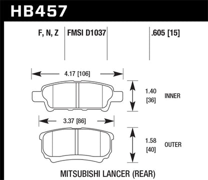 Hawk Performance Ceramic Street Brake Pads