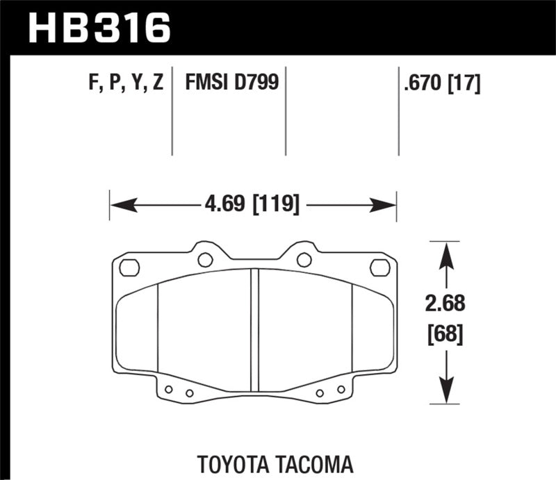 Hawk HPS Street Brake Pads