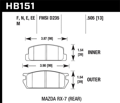 Hawk HPS Street Brake Pads