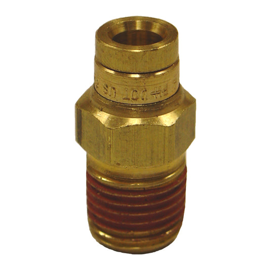 Firestone Male Connector 1/4in. Push-Lock x 1/4in. NPT Brass Air Fitting - 6 Pack (WR17603455)